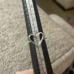 James Avery Hammered heart ring size 9